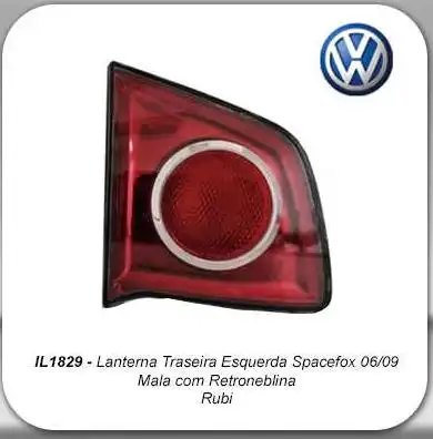 SINAL TRAS SPACEFOX 2006 A 2010 ESQ TAMPA C/RETRONEBLINA