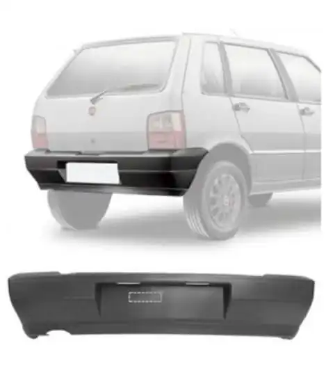 PARACHOQUE TRAS FIAT UNO 08/11 ECONOMY CINZA S/FURO MOLDURA