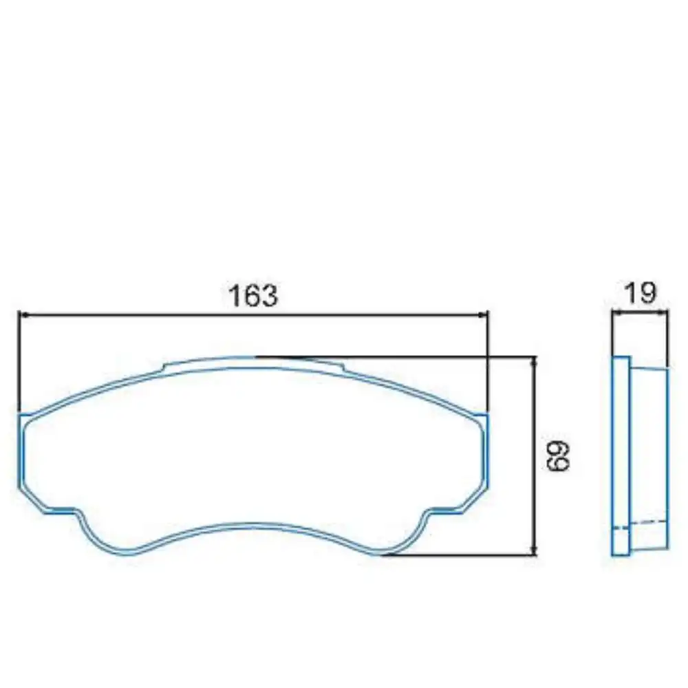 PASTILHA FREIO DIANTEIRA FIAT DUCATO 2.8 2002/