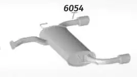 SILENCIOSO TRASEIRO HYUNDAI TUCSON 2.7 V6 2005 A 2015