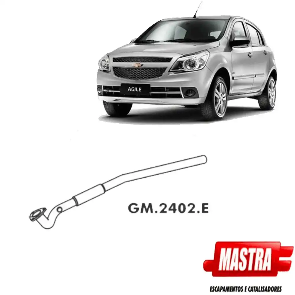 TUBO INTERMEDIARIO AGILE 1.4 8V 2009 A 2014 COM FLEXIVEL COM