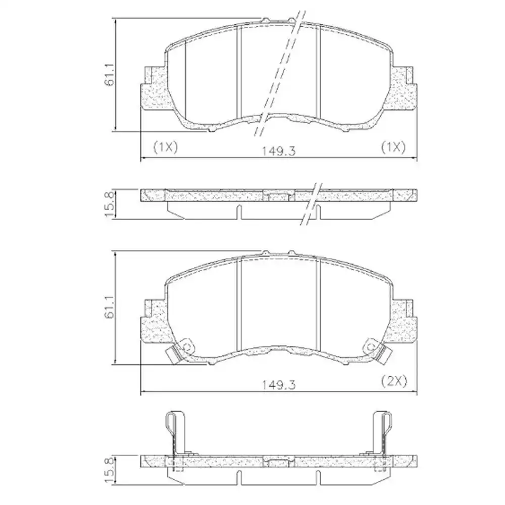 PASTILHA FREIO DIANTEIRA MITSUBISHI ECLIPSE CROSS 2018/