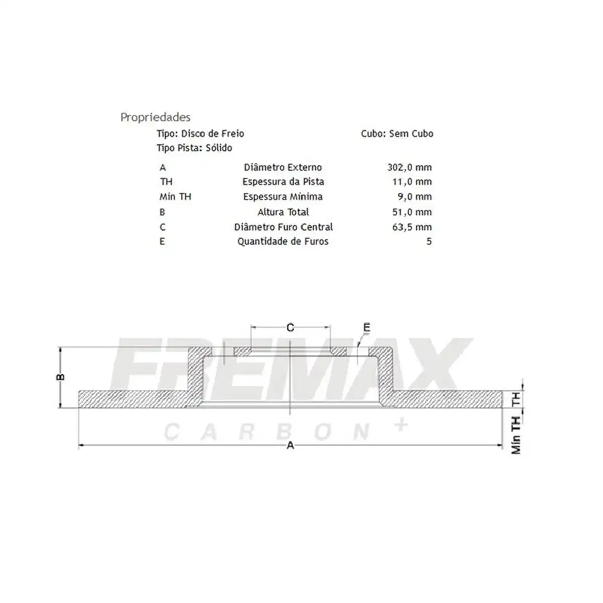 DISCO FREIO TRASEIRO LAND ROVER EVOQUE 2.0 2012 ACIMA