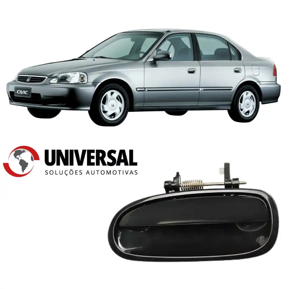 MACANETA EXTERNA CIVIC 1996 A 2000 TRASEIRA DIREITA PRETA