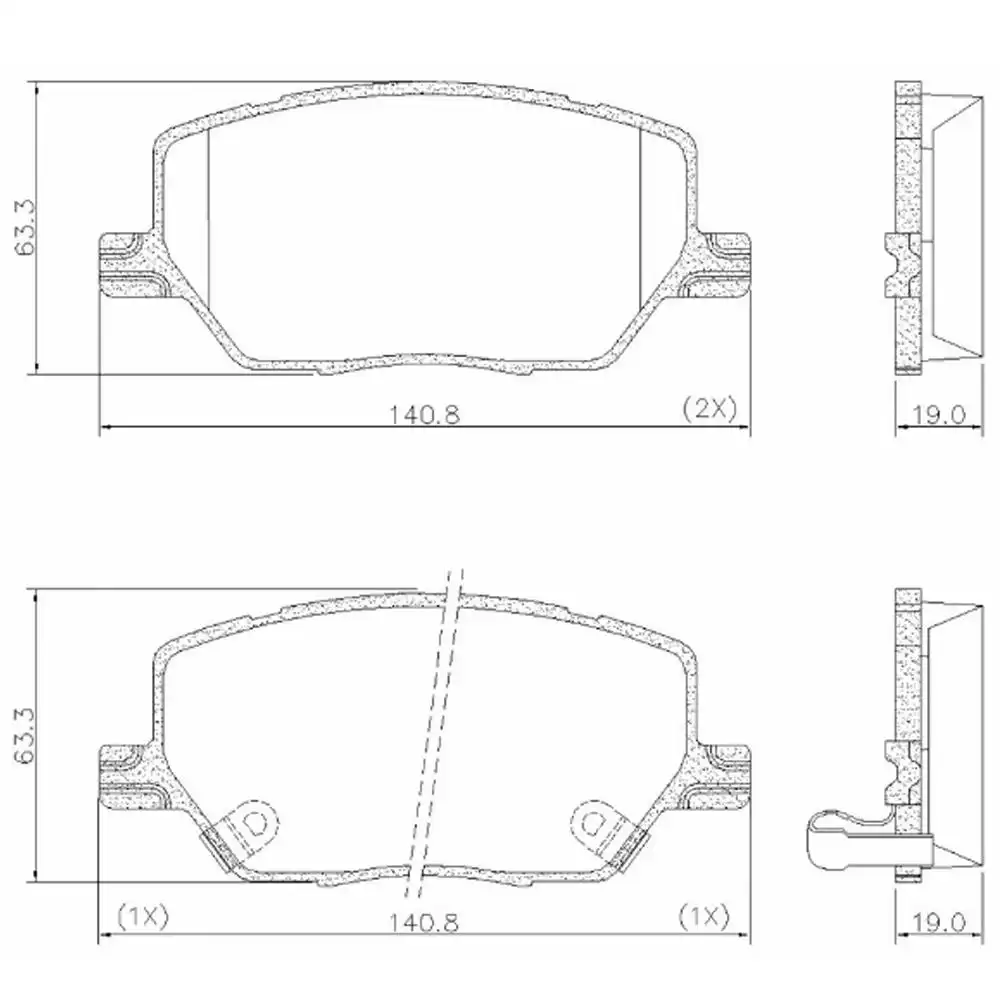 PASTILHA FREIO DIANTEIRA FIAT TORO 1.8 2.0 2016/