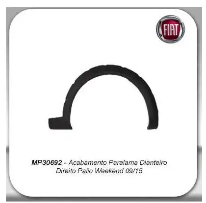 MOLDURA PARALAMA FIAT PALIO WEEKEND 09/15 DIANT DIREITO