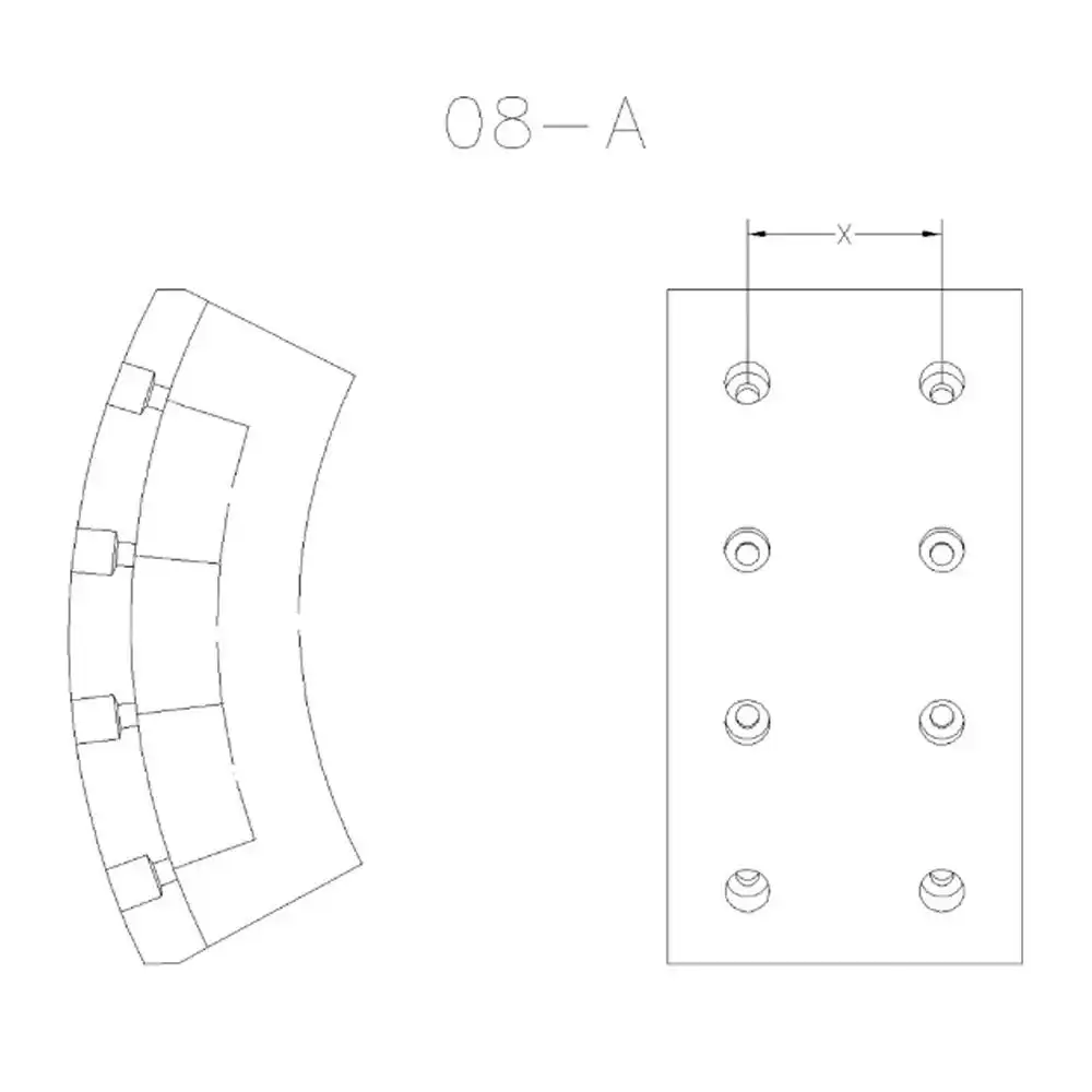LONA FREIO TRAS S-10