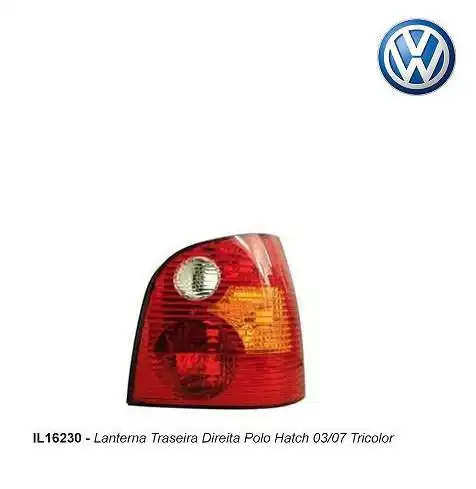 SINAL TRAS POLO 2003/2007 HATCH DIR TRICOLOR