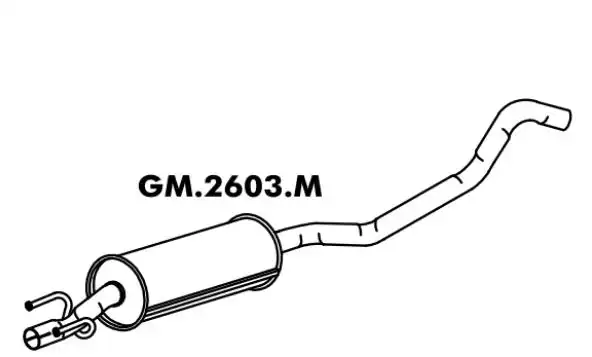 SILENC INTERM CORSA 1.0,1.4 GL 94/ HATCH/SEDAN