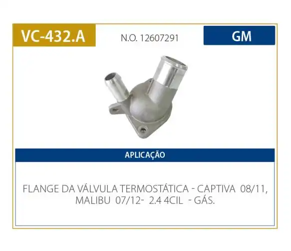 CARCACA VALVULA TERMOSTATICA CAPTIVA 2009 A 2015