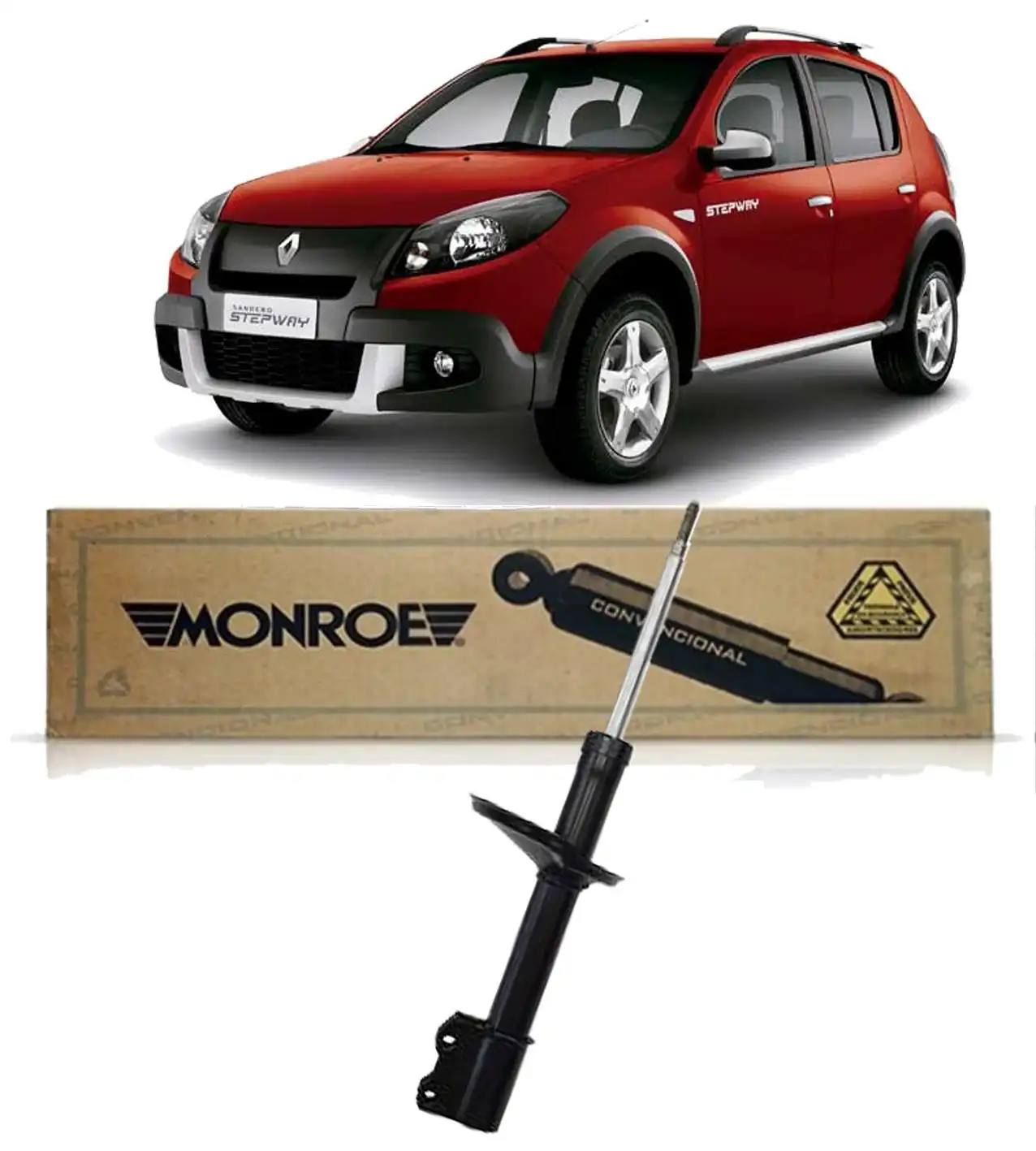 AMORTECEDOR DIANTEIRO RENAULT SANDERO STEPWAY 2008 A 2014