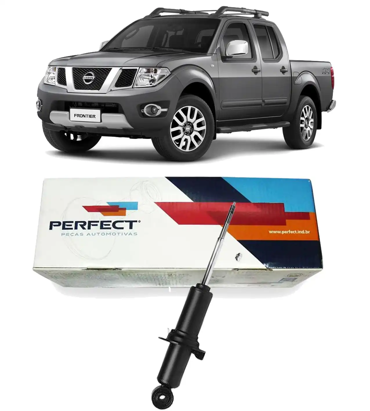 AMORTECEDOR DIANTEIRO NISSAN FRONTIER 4X4 2008 A 2016