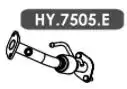 TUBO INTERM HYUNDAI HB20 1.0 12V 2012/ (CANO SAIDA MOTOR)