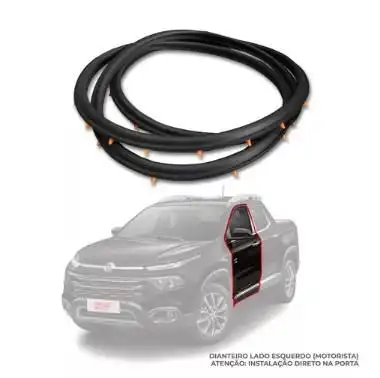 BORRACHA PORTA DIANT FIAT STRADA 2013 A 2017 ESQ