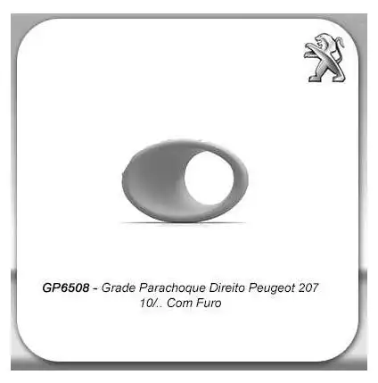 GRADE PARACHOQUE PEUGEOT 207 10/ C/ FURO DIR