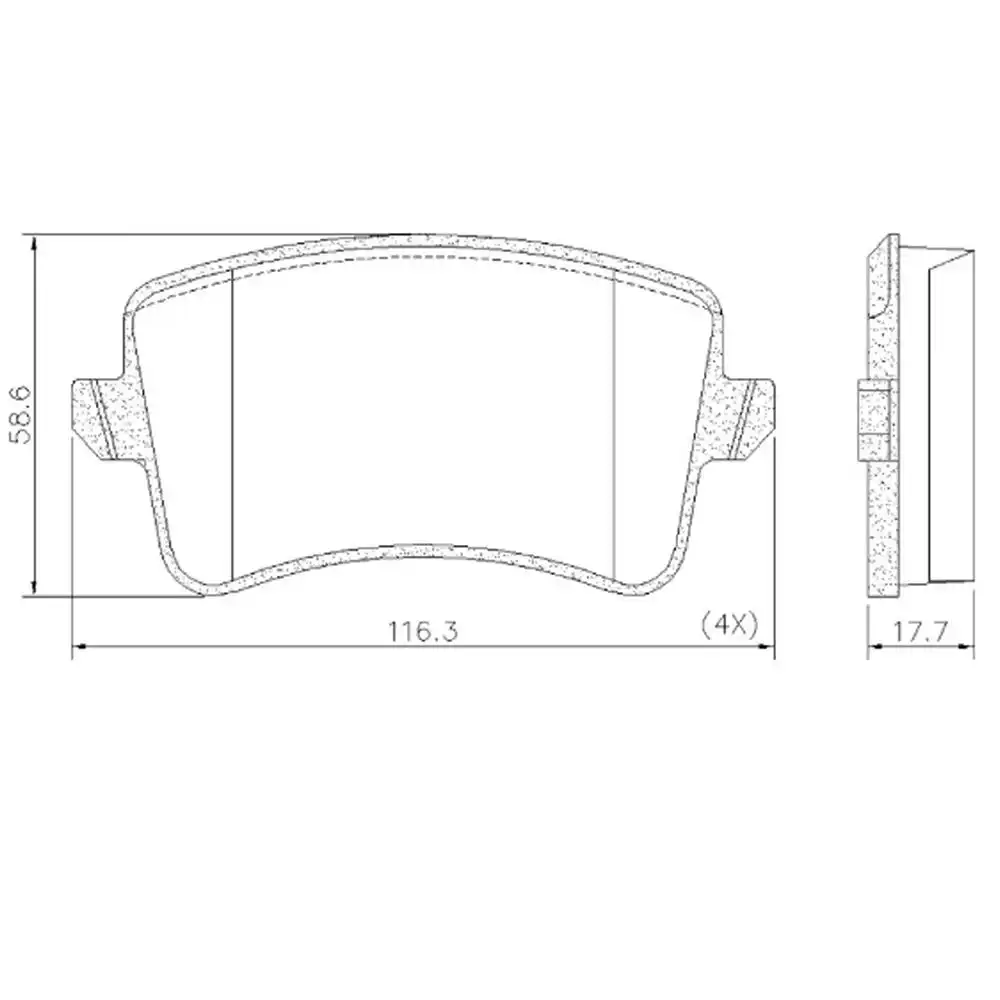 PASTILHA FREIO TRASEIRA AUDI A4 2.0 16V 2008 A 2015 CERAMICA