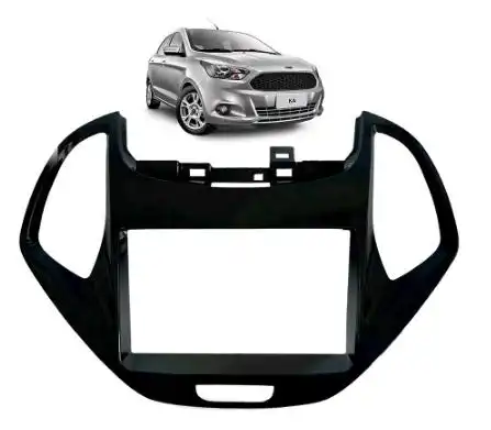 MOLDURA PAINEL INT KA 14 (CENTRAL) RADIO PRETO