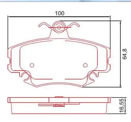 PASTILHA FREIO DIANTEIRA RENAULT CLIO 1999/ SEM SENSOR SISTE