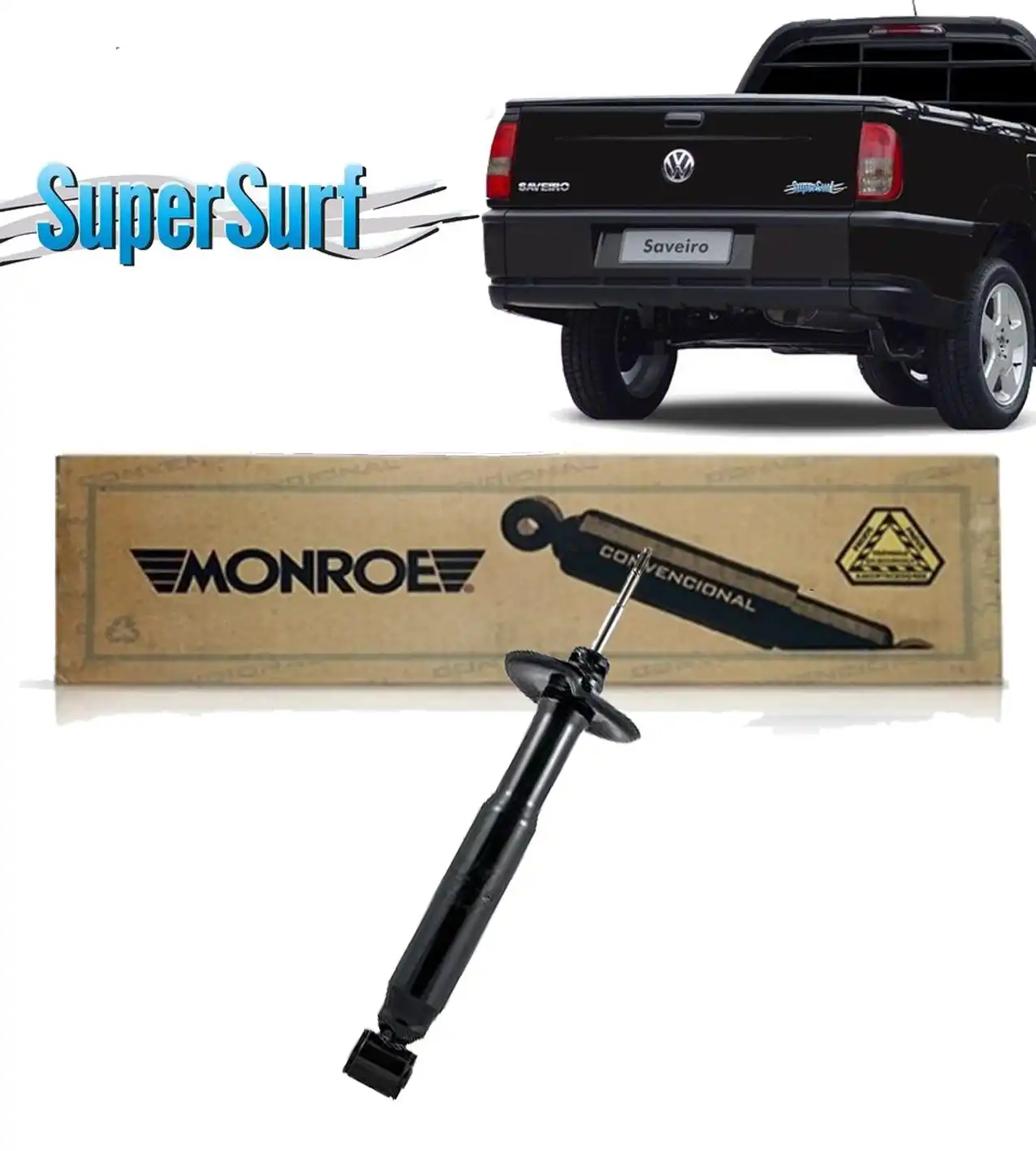 AMORTECEDOR TRASEIRO SAVEIRO SUPER SURF 2003 A 2009