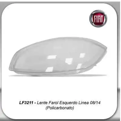 LENTE FAROL LINEA 2008 A 2014 ESQ (POLICARBONATO)