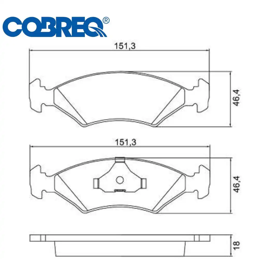 PASTILHA FREIO DIANTEIRA ESCORT 1.6 1993 A 1996