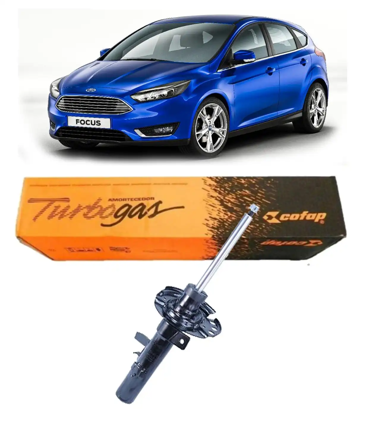 AMORTECEDOR DIANTEIRO FOCUS 2014 A 2018 DIREITO