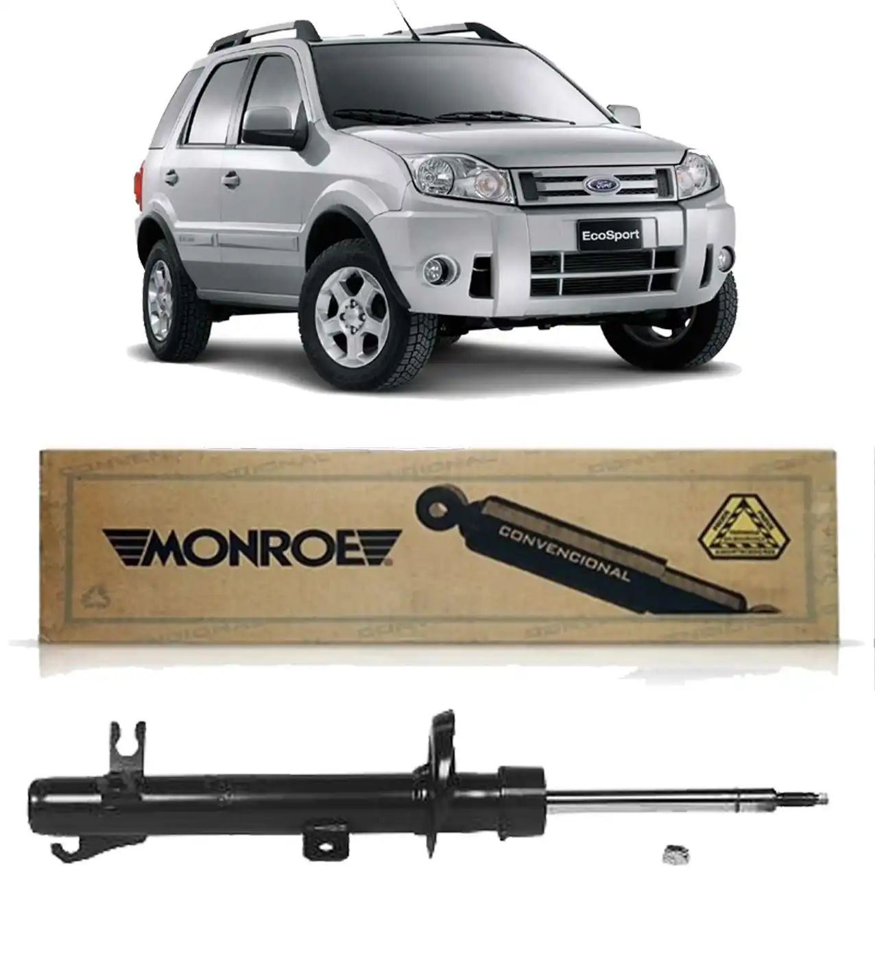 AMORTECEDOR DIANTEIRO ECOSPORT 2002 A 2012