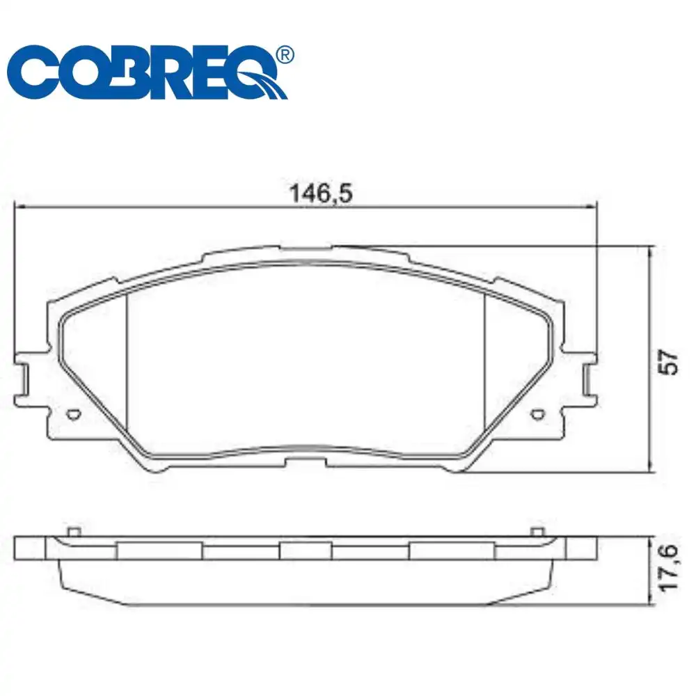 PASTILHA FREIO DIANTEIRA TOYOTA RAV4 2.0 2.2 3.5 2006/
