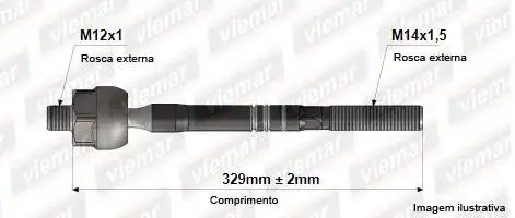 BARRA AXIAL RENAULT TWINGO 93/05 HIDRAULICA
