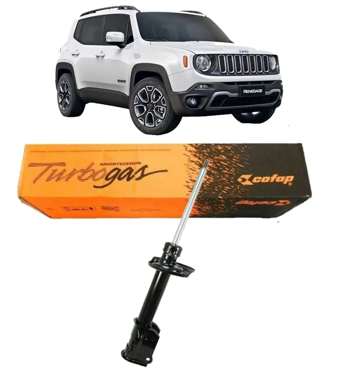 AMORTECEDOR TRASEIRO RENEGADE AWD 4X4 2015 A 2021 ESQUERDO