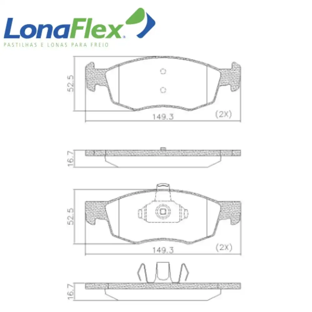 PASTILHA FREIO DIANTEIRA STRADA 1.0 12V 2023 A 2025