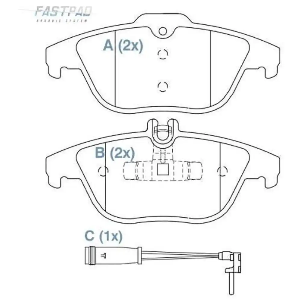 PASTILHA FREIO TRASEIRA MERCEDES C180 1.8 16V 2007 A 2012