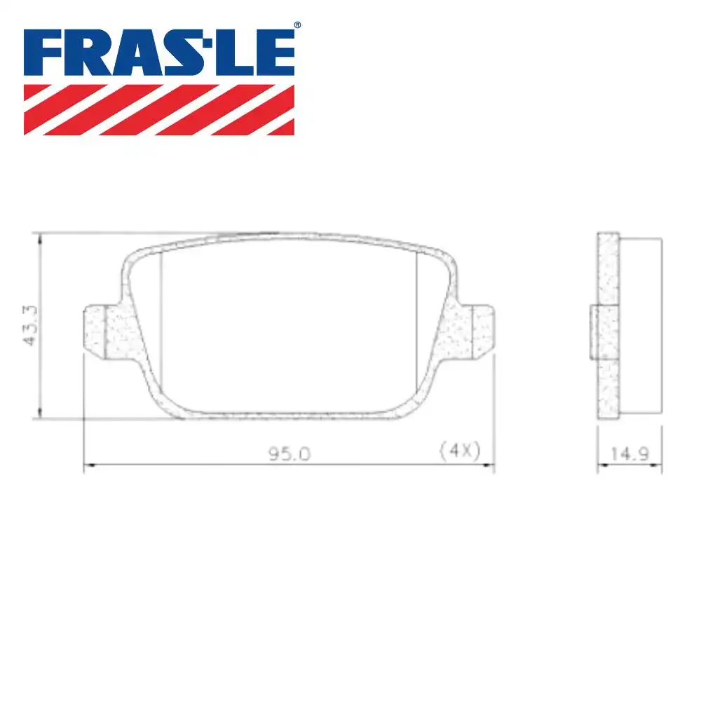 PASTILHA FREIO DIANTEIRA FREELANDER 2.2 16V 2010 A 2015 CERA