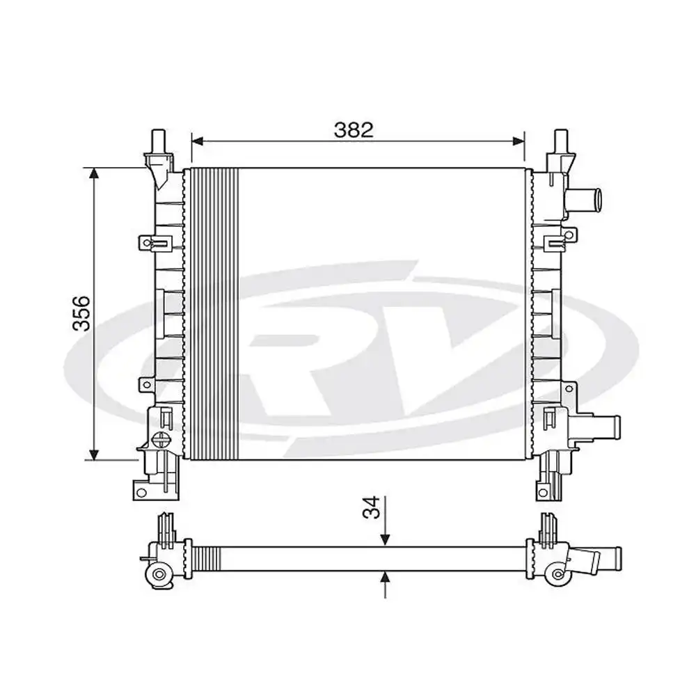RADIADOR KA 1.0 1.3 1997 A 1999 COM AR
