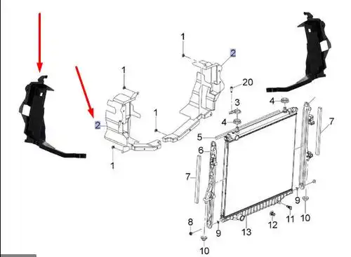 DEFLETOR RADIADOR S-10 17/19 DIR