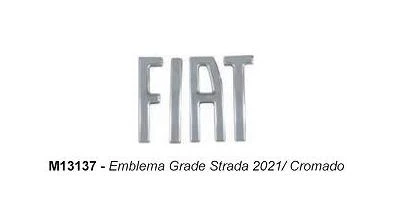 EMBLEMA GRADE STRADA 2021 ACIMA CROM