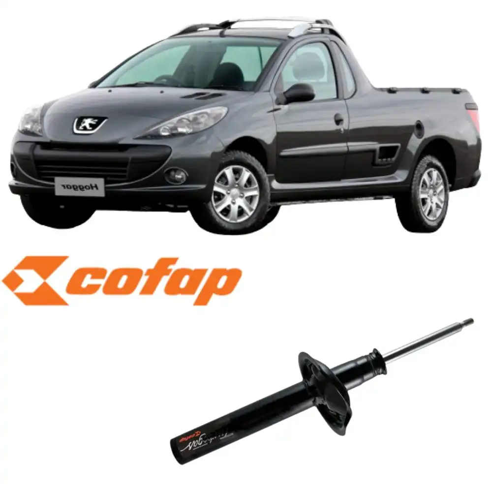 AMORTECEDOR DIANTEIRO PEUGEOT HOGGAR 2010 A 2014 ESQUERDO