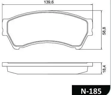 PASTILHA FREIO DIANTEIRA FUSION 2006 A 2012