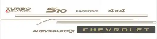 FAIXA LATERAL S-10 2006 EXECUTIVE (CAB DUPLA)