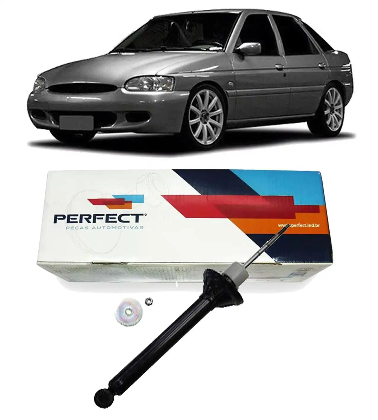 AMORTECEDOR TRASEIRO ESCORT ZETEC 1997 A 2003