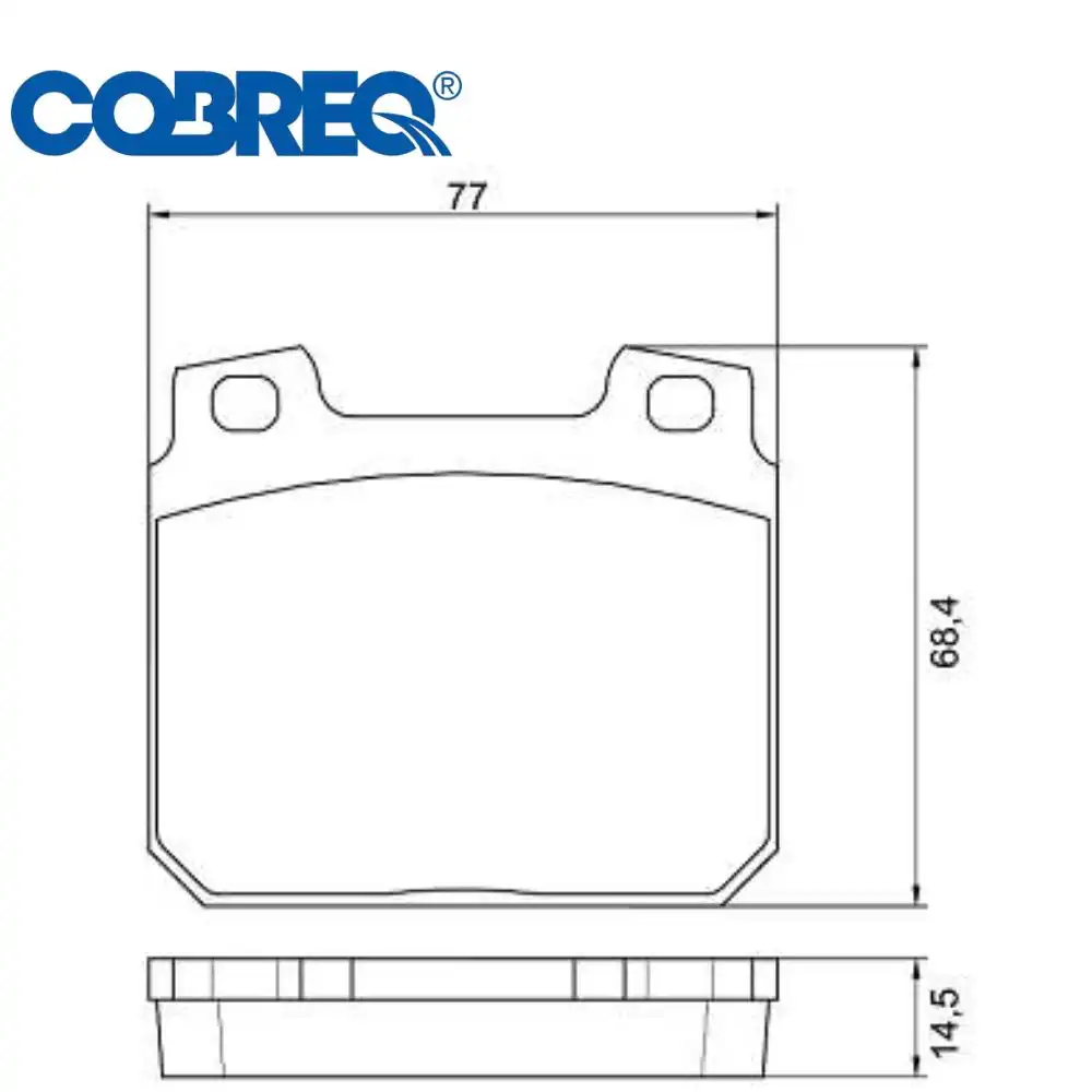 PASTILHA FREIO DIANTEIRA OPALA 1979 A 1992 TEVES
