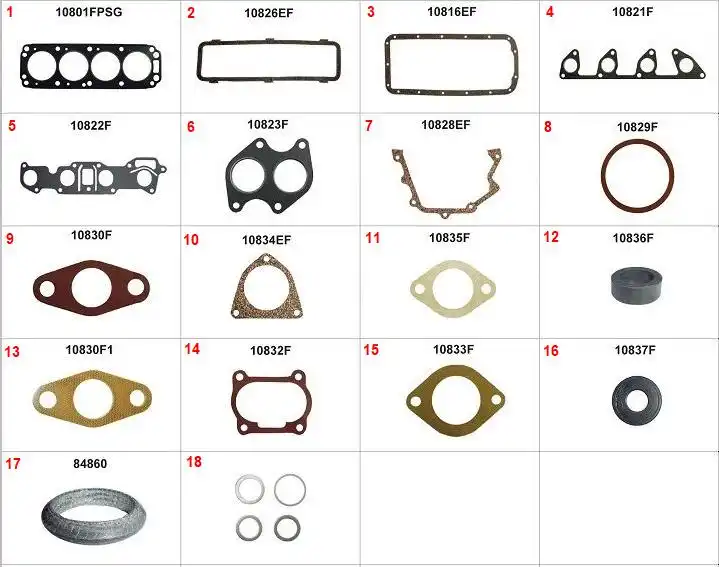 JUNTA MOTOR CHEVETTE S/ RETENTOR GASOLINA