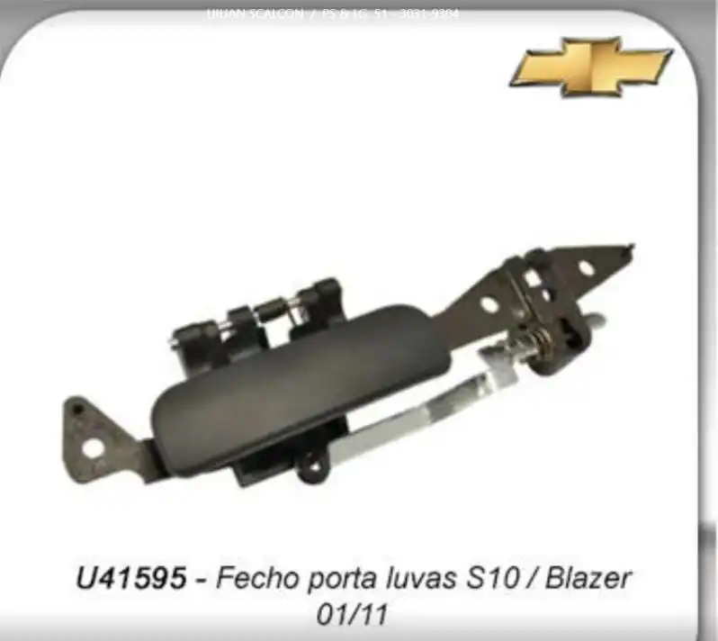 MACANETA PORTA LUVAS S-10 BLAZER 2001/ C/ COMANDO
