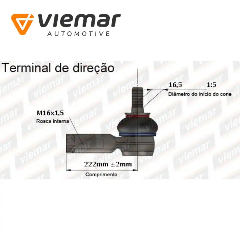 PONTEIRA DIRECAO RENAULT MASTER 2002 A 2012 ESQ