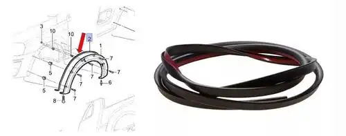 ACABAMENTO MOLDURA PARALAMA MONTANA