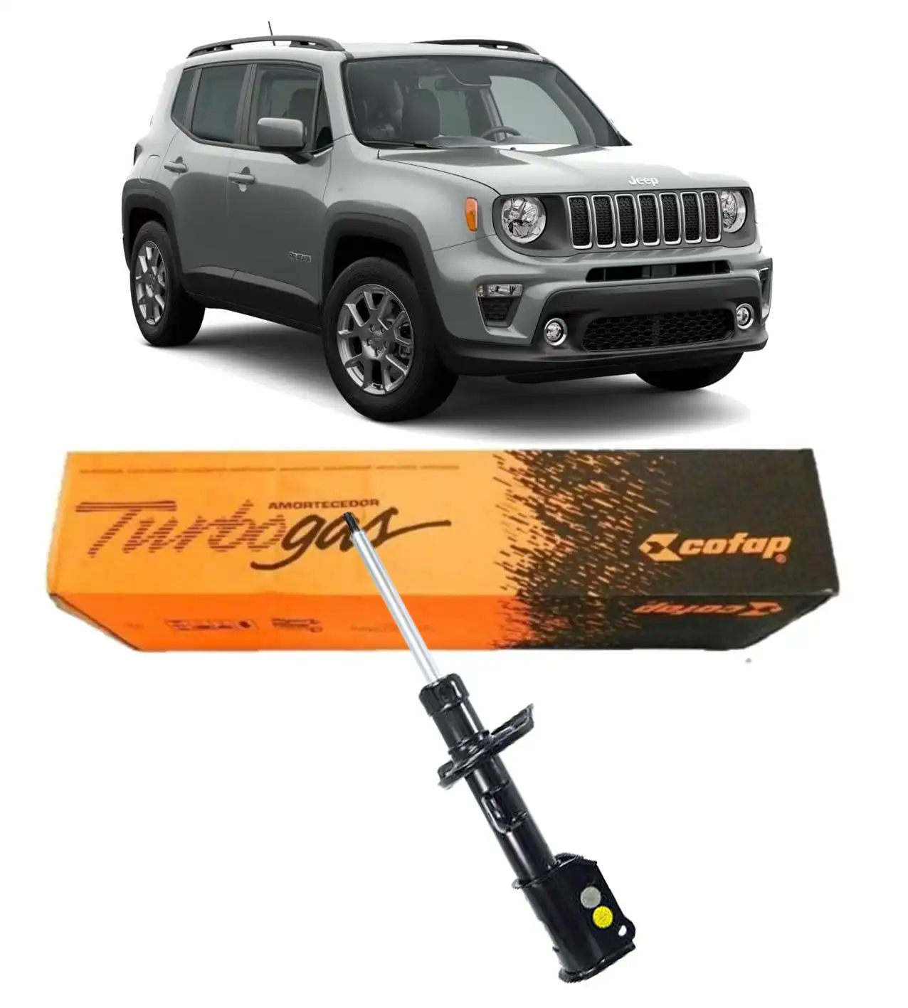 AMORTECEDOR DIANTEIRO RENEGADE AWD 4X4 2015 A 2021 ESQUERDO