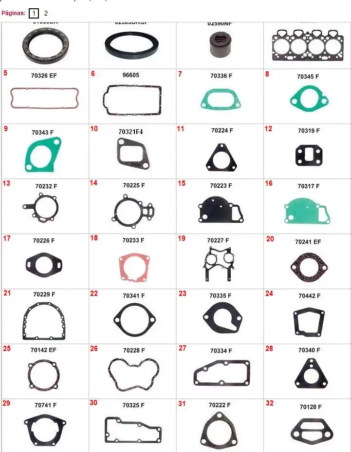 JUNTA MOTOR MWM F-350 3.9 8V PERKINS 4236 1960 A 1977