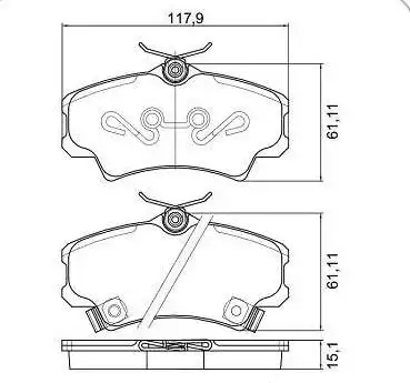 PASTILHA FREIO DIANTEIRA HONDA NEW CIVIC LXS 2007 A 2012