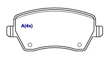 PASTILHA FREIO DIANTEIRA RENAULT DUSTER 1.6 16V 2011/