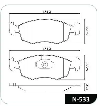 PASTILHA FREIO DIANTEIRA FIAT PALIO WEEKEND 1.6 1999/